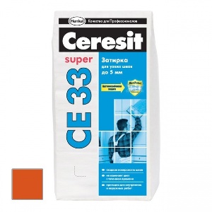 Затирка для плитки ♦ Ceresit СЕ 33 до 6 мм (кирпичный) 2 кг