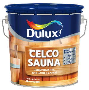 Лак Дулукс (Dulux) ♦ CELCO SAUNA 20 (2,5 л) полуматовый