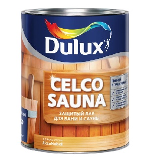 Лак Дулукс (Dulux) ♦ CELCO SAUNA 20 (1 л) полуматовый