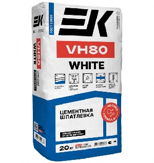 Шпаклевка цементная ЕК VH80 ♦ белая (20 кг)
