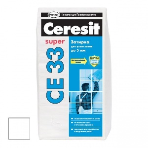 Затирка для плитки ♦ Ceresit СЕ 33 (белый)  2 кг