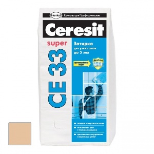 Затирка для плитки ♦ Ceresit СЕ 33 до 6 мм (карамель) 2 кг 