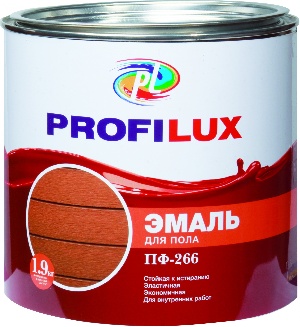 Эмаль Профилюкс ПФ-266 алкидная для пола ♦ красно-коричневая (20 кг)