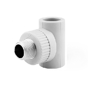 Тройник 32x1''x32 с металлической наружной резьбой Ekoplastik