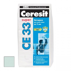 Затирка для плитки ♦ Ceresit СЕ 33 до 6 мм (мята) 2 кг  