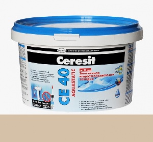 Затирка для плитки эластичная водоотталкивающая ♦ Ceresit СЕ 40 Aquastatic (2 кг) - Мельба