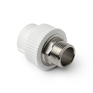 Муфта d40x1 1/4'' с металлической наружной резьбой под ключ ProAqua белая