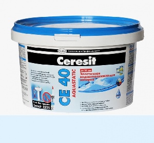 Затирка для плитки эластичная водоотталкивающая ♦ Ceresit СЕ 40 Aquastatic (2 кг) - Крокус