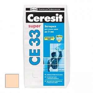Затирка для плитки ♦ Ceresit СЕ 33 до 6 мм (персик) 2 кг   