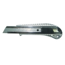 Нож технический усиленный ♦ металлический корпус лезвия 18 мм