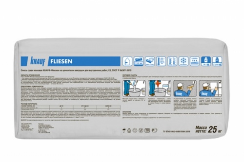 Клей плиточный усиленный ♦ Кнауф Флизен Плюс (25 кг)