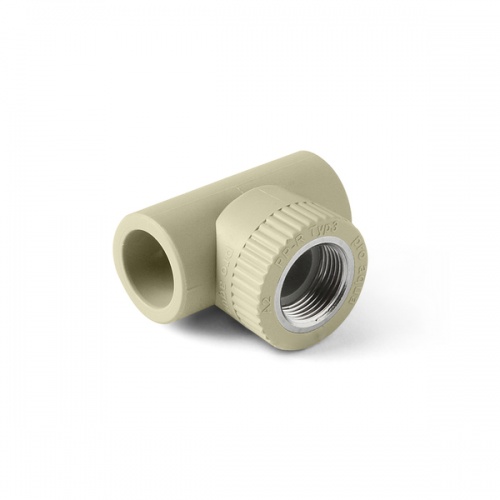 Тройник 25x1/2'' с металлической внутренней резьбой ProAqua серый