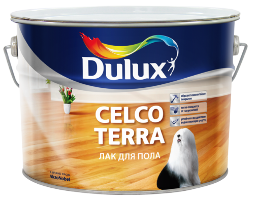Лак Дулукс (Dulux) ♦ CELCO TERRA 90 (10 л) глянцевый Лак Дулукс (Dulux) ♦ CELCO TERRA 90 (10 л) глянцевый