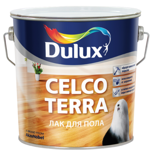 Лак Дулукс (Dulux) ♦ CELCO TERRA 90 (2,5 л) глянцевый Лак Дулукс (Dulux) ♦ CELCO TERRA 90 (2,5 л) глянцевый
