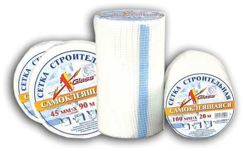 Лента самоклеющаяся для заделки швов (стыков) гипсокартона (серпянка) ♦ (50 мм×90 м)