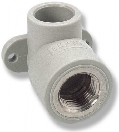 Уголок 20x1/2'' настенный для гипсокартона с внутренней резьбой Ekoplastik