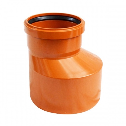 Переход эксцентрический ПВХ 160/110 мм для наружной канализации РОССИЯ