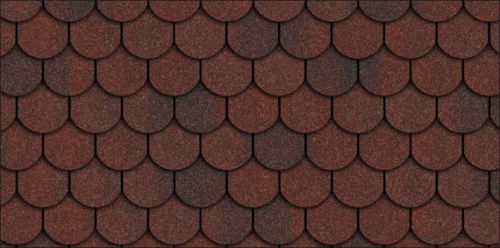 Гибкая черепица коллекция "Льеж" - Вишня