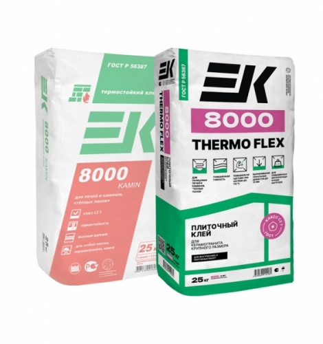 Клей ЕК 8000 THERMO FLEX термостойкий клей 25кг