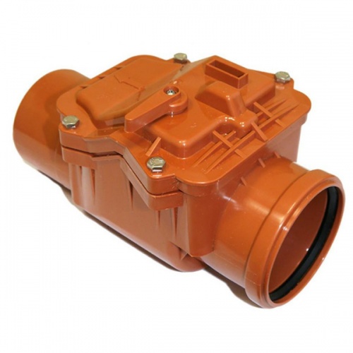 Клапан обратный ПВХ 160мм для наружной канализации РОССИЯ