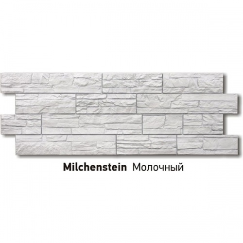 Фасадная панель ♦ (Stein) молочный