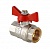 Кран шаровый BASE 1/2" резьба внутренняя-внутренняя ручка бабочка VALTEC