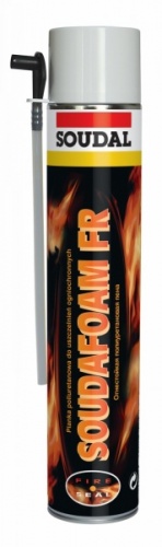 Пена ручная монтажная ♦ SOUDAFOAM FR огнестойкая Соудал (SOUDAL) 750 мл