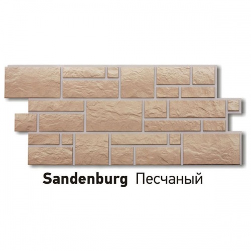 Фасадная панель ♦ (Burg) песчаный