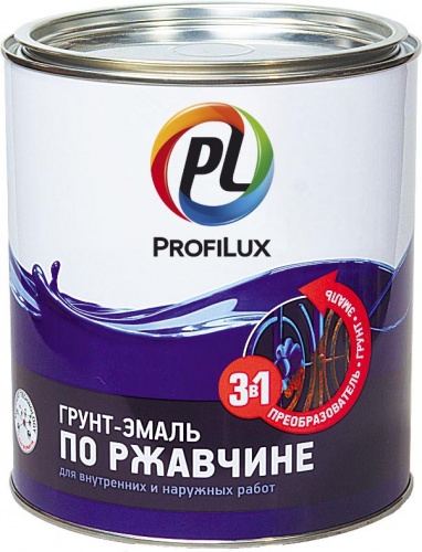 Эмаль Profilux (Профилюкс) грунт по ржавчине 3 в 1 / 1,9 кг Белая Эмаль Profilux (Профилюкс) грунт по ржавчине 3 в 1 / 1,9 кг Белая
