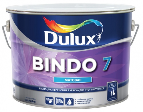 Краска ДУЛУКС (Dulux) БИНДО 7 ♦ (9л) матовая