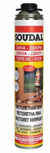 Пена пистолетная монтажная ♦ Соудал (SOUDAL) Зимняя 750мм