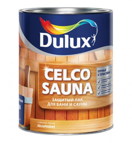 Лак Дулукс (Dulux) ♦ CELCO SAUNA 20 (1 л) полуматовый Лак Дулукс (Dulux) ♦ CELCO SAUNA 20 (1 л) полуматовый