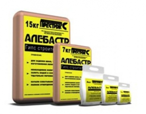 Алебастр ♦ гипс строительный (4 кг)