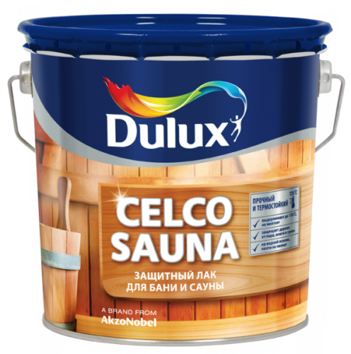 Лак Дулукс (Dulux) ♦ CELCO SAUNA 20 (2,5 л) полуматовый