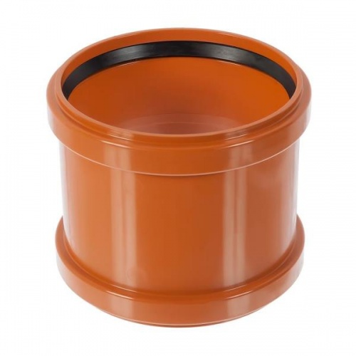 Муфта ПВХ 110мм ремонтная для наружной канализации РОССИЯ