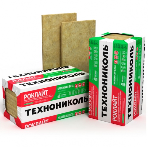 Утеплитель Роклайт 1200х600х100 мм 4,32 м2/0,432 м3