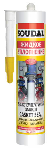 Герметик SOUDAL высокотемпературный ♦ GASKET SEAL (до +285 градусов) 300 мл