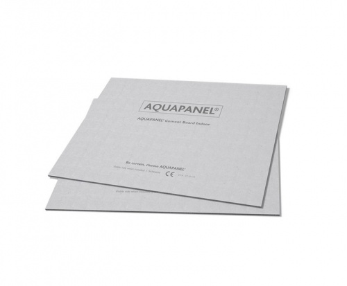 Цементная плита АКВАПАНЕЛЬ внутренняя ♦ Кнауф (2400х900х12,5 мм)