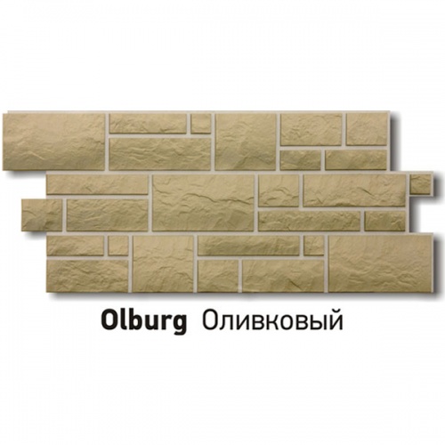 Фасадная панель ♦ (Burg) оливковый  
