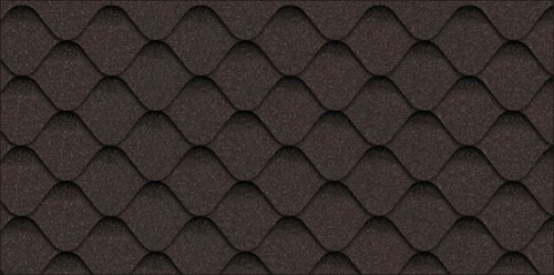 Гибкая черепица коллекция "Ницца" - Каштан